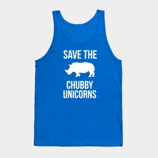 Save The Chubby Unicorns (Rhinoceros) Tank Top